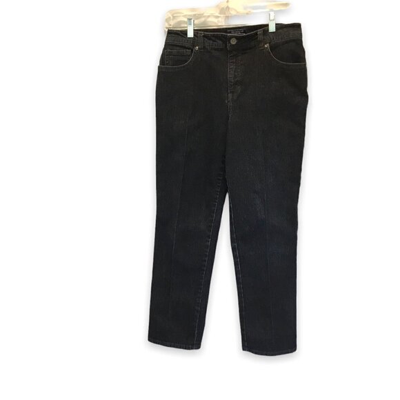 Charter Club Jeans Jean Shop Women's Size 8 Short Classic Fit Embellished Dark - Picture 1 of 8
